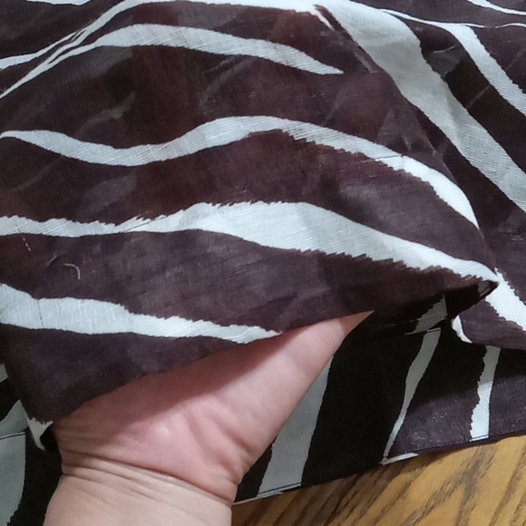 KATE SPADE Womens Dress XS  Preowned Tunic BROWN Animal Print SHEER Party Resort - Picture 9 of 14